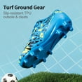 thumbnail image 3 of Tacos de fútbol para niños y niñas DREAM PAIRS HZ19003K Azul Real, 3 of 5
