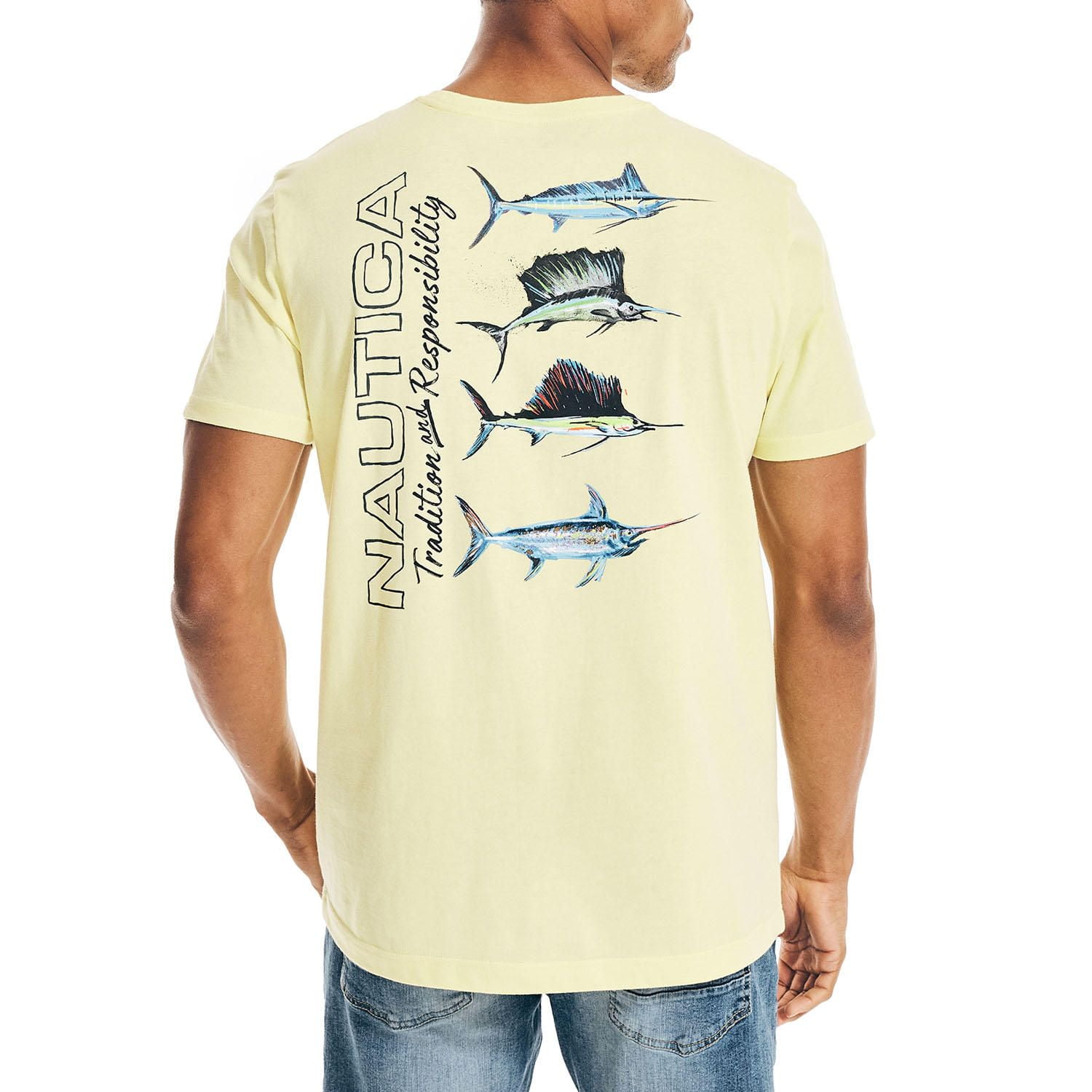Nautica Men's Graphic T-Shirt Large) -