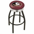 thumbnail image 7 of South Carolina Gamecocks 30" Black Wrinkle Swivel Bar Stool with Chrome Ribbed Ring, 7 of 7