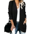 thumbnail image 3 of DYMADE Women Long Sleeve Pockets Solid Color Sweater Casual Cardigan, 3 of 4