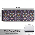 thumbnail image 5 of Kitchen Rugs Sets Of 2,Multicolor Ethnic Geometric Pattern Anti Fatigue Kitchen Mat Rugs Non Slip Washable,Decorative Kitchen Floor Mats for Kitchen,Sink,Laundry,17"x47"+17"x47", 5 of 5