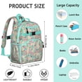 thumbnail image 6 of Golden Retriever Dog and Flowers Backpack for School,Cute School Bag,Schoolbag with Adjustable Shoulder Straps & Padded Back,15.25"x11.5"x5.25", 6 of 6