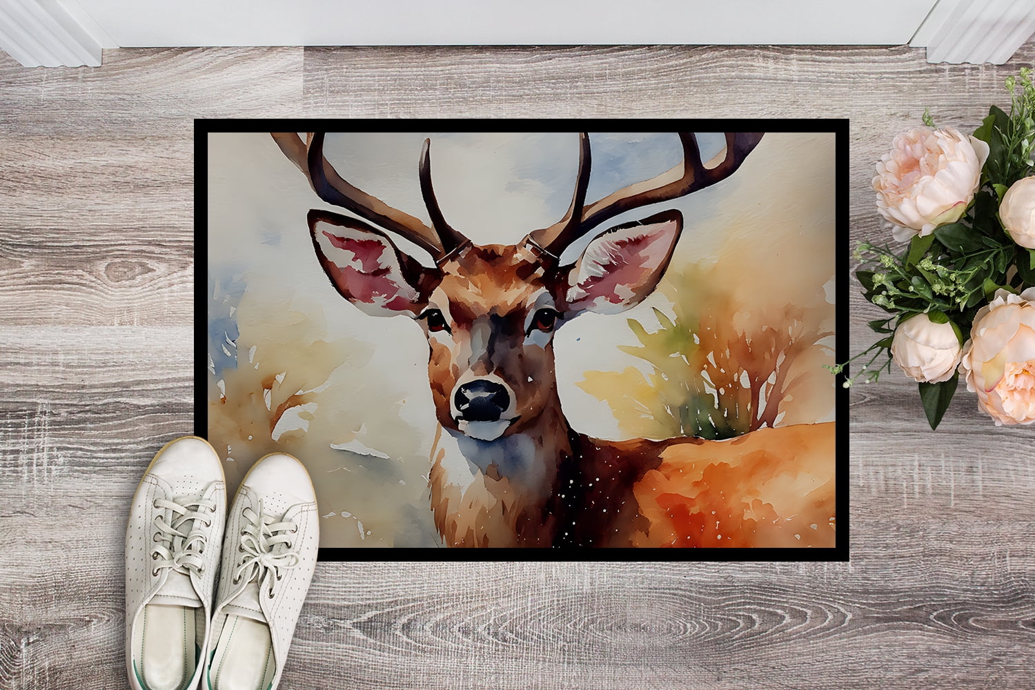 Carolines Treasures DAC2902MAT 18 x 27 in. Deer Doormat