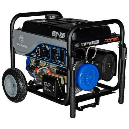 Westinghouse WH6500E Portable Electric Start Gas Generator 6500 Running Watts