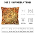 thumbnail image 5 of BANET  Pillow Sham, Sun Pattern with Ombre Effect Mandala Culture Print, Decorative Standard King Size Printed Pillowcase White, 5 of 5