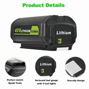 5.0Ah Replacement for Ryobi 40V Battery