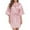 Pink, variant on Women Short Kimono Robe Satin Bathrobe Bride Bridesmaids Getting Ready Sleepwear Soft Nightgown