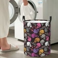 thumbnail image 4 of Lsque Halloween Skeleton pattern Laundry Hamper Basket, Tall Woven Rope Hamper Basket for Clothes, Lightweight Storage Basket, Collapsible Waterproof-Small, 4 of 8