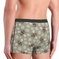 thumbnail image 3 of Fotbe Bees And Chamomile Men’s Total Support Pouch Boxer Briefs, X-Temp Cooling, Moisture-Wicking Underwear, Regular, Long-leg and Trunk-Medium, 3 of 6
