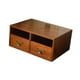 thumbnail image 2 of Organizador de maquillaje de madera para la caja de almacenamiento de cajones del organizador de cuidado de la piel de vanidad para la oficina en casa, 2 of 8