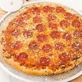thumbnail image 3 of Met Lux 16 Inch Pizza Screen, 1 Heavy-Duty Mesh Screen - Reinforced Rim, Evenley Bake Pizzas, Flatbreads, or Pastries, Aluminum Screen Pizza Pan, For Homes or Restaurants, Durable -, 3 of 4