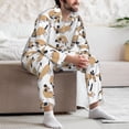 thumbnail image 5 of Mens Pajamas Set, Dachshund Dog Puppy Interesting Button Down Long Sleeve Loungewear Sleepwear Pjs sets for Men, 5 of 5