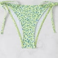 thumbnail image 5 of Women's 2 Piece Floral Tropical Print Bikini Set Boho Triangle Bathing Suit Tie Backless Swimsuit Sets (Light Green,L), 5 of 7