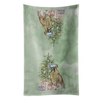 Carolines Treasures CK8243KTWL 25 x 15 in. Unisex Christmas Boxer Kitchen Towel, Multi Color