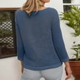 thumbnail image 4 of UJNDER Swimsuit Coverup Womens Summer Openwork Sleeveless Beach Tunic Knit Top Casual Cover Ups Loose Fit Breezy Outwear Blue XL, 4 of 5
