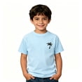 thumbnail image 4 of Sanphen Toddler Boys Tops Summer Soft Fashion T-Shirts Graphic Print Short Sleeve Crew Neck Dailywear Boys Shirts,Size 12-13 Years,Light Blue, 4 of 4