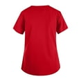 thumbnail image 4 of Uniforme médico MIARHB de talla grande con estampado navideño, uniforme de trabajo, camisetas para mujer con cuello en V cruzado, estampado de Grinch, camisetas divertidas de manga corta, ropa de, 4 of 4
