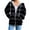 Navy, variant on Pxxlle Womens Zip Up Hoodie Plus Size Zip Up Jackets Fashion Striped Graphic Hoodies Loose Fit Drop Shoulder Sweatshirts Casual Fall Winter Long Sleeve Hooded Sweatshirt Army Green M