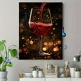 thumbnail image 4 of Red Wine Glass Canvas Print/Wall Art， Perfect for Living Room， Dining Room， Kitchen， Bar， and Wine Cellar Decoration., 4 of 8