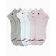 thumbnail image 3 of Calcetines Tommy Hilfiger para mujer, paquete de 6, bandera deportiva, logotipo rosa, 3 of 6