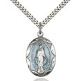 thumbnail image 2 of Sterling Silver Miraculous Blue Epoxy Pendant, 2 of 3