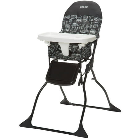 Cosco Simple Fold Full Size High Chair with Adjustable Tray, Mapleton, Toddler