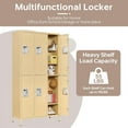 thumbnail image 4 of Fesbos Locker, Metal Locker for Employees, Large Steel Storage Locker Cabinet-6 Doors Lockers Organizers for School Gym Home Office Staff,Unassembled, 4 of 6