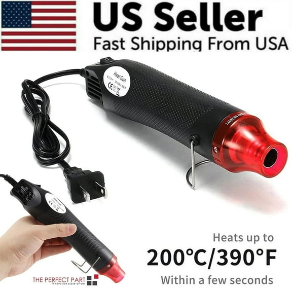 Compact Mini Heat Gun for DIY Projects - Versatile Hot Air Tool with Multiple Nozzles