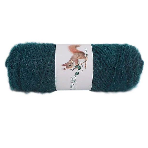 Xihbxyly Hilo de Lana para Tejer, Hilo de Mohair Suave, Bufanda, Chal, Gorro de Ganchillo, Accesorios Artesanales, Perfecto para Hacer Suéteres, Madeja de 75 G, Longitud de 150 M, Lavable a Mano.