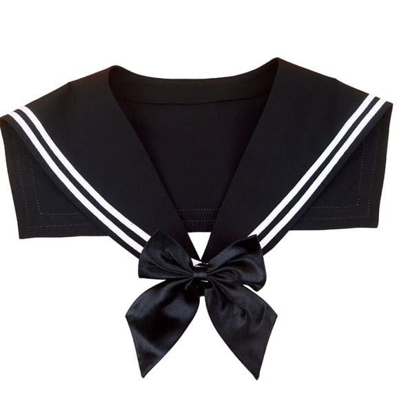 Misright Elegant Sailor Detachable Collar With Polyester Fabric For School Uniform And Cosplay