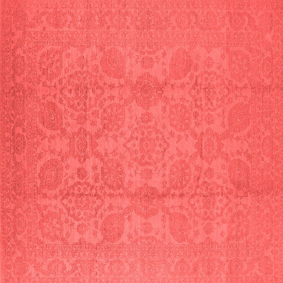 Ahgly Company Indoor Square Oriental Red Traditional Area Rugs, 4' Square