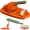 Orange, variant on 2 In 1 Dumpling Maker Press Kitchen Empanada Maker Press Mold,Baking Pastry Pressing Dumpling Skin Wrapper Mould, Manual Dough Making Machine, for Chinese Food, Ravioli, Pierogi, Hand Pie