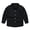 Black, variant on Boys' Girls' Long‑Sleeve Collared Button‑Up Dress Shirt,Kids School Uniform Top,9‑16Y