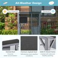 thumbnail image 6 of Pefilos 72" Outdoor Wood Cat House, 3 Floors Cat Enclosure Catio, Indoor Kitten Playpen with Resting Box, Cat Cage Waterproof Asphalt Roof, Gray, 6 of 9