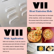 INTSUPERMAI Electric Pizza Base Making Machine Dough Roller Sheeter