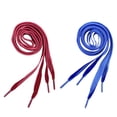 thumbnail image 1 of Lacets Larges pour Chaussures en Velours Bleu 1.6cm de Large 100cm de Long, 1 of 8