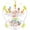Yellow, variant on SUGIFT Height Adjustable Bouncer Activity Center Saucer with 360 Degree Rotating Seat, Interactive Toys, Music Tray and Removable Foot Pad for Nursery Play, Blue