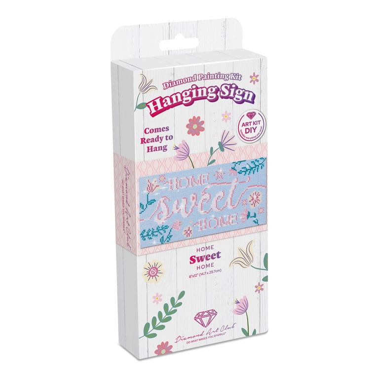 DIAMOND ART CLUB® Hanging Sign - Home Sweet Home, Diamond Painting