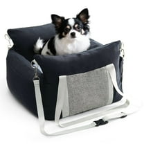 Dog Car Carrier Seat - Color-Block, Fully Detachable & Machine Washable, Large Capacity Pet Travel Carrier With Secure Buckle, For Car Front/Back Seat, Home & Outdoor Use (Park/Travel)