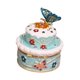 thumbnail image 5 of Caja de joyería con escultura de pastel, adorno de aleación con tapa, regalos, accesorios portátiles, decoración, vitrina organizadora para collares y Azul, 5 of 8