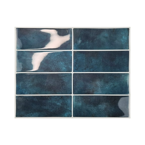 Peel and Stick Backsplash 3D Wall Tiles,Self-Adhesive,Oil Proof,Waterproof, Removable Wall Panels for Kitchen & Bathroom,Modern Design, Easy Install (10.7ft，12x9 inch,14 Pack)