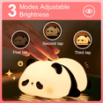 thumbnail image 6 of Panda Cute Night Light for Kids,Rechargeable Dimmable Squishy Night Light for Toddler Teens Room Decor,Silicone Nightlight,Birthday Gifts, 6 of 9