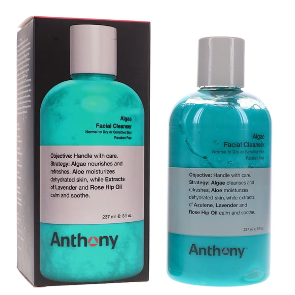 Algae Facial Cleanser by Anthony for Men - 8 oz Cleanser