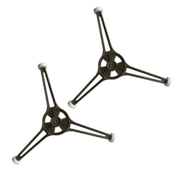 Small Microwave Stand Professional Design Plastic Turntable Tray Support Black Suitable for 245cm Microwave Tray 2Pcs