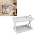 thumbnail image 1 of Wall Storage Rack, Simple Style Strong Bearing Capacity Space Saving Drain Hole Multipurpose Wall Mounted Shelf  for Kitchen White,Gray, 1 of 8