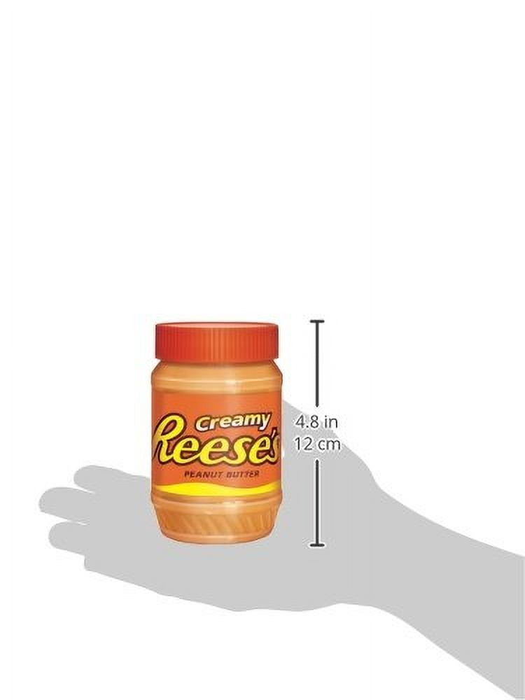 REESE'S Creamy Peanut Butter, Kosher Peanut Spread, 18 Ounce (Pack of 6)