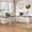 White+Natural, variant on Spaco 3-Piece L-Shaped Storage Bench with Cushion, Multi-Functional Corner Seat for Kitchen, Toy Box & Reading Nook, 63"D x 63"W x 19.1"H, White