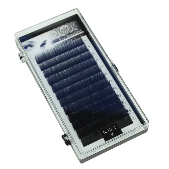 Eyebeautiful Silk Lashes J Curl 0.15 Mixed Length Size for Eyelash Extensions