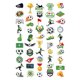 thumbnail image 1 of Pegatinas impermeables de PVC, 50 unidades, 7-12 cm, grandes, para equipaje, papelería, patineta, aplicación versátil, 1 of 6