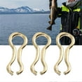 thumbnail image 3 of 300PCS Carp Fishing Wire Eyes Sinker Steel Alloy Screw Leads Mould Loops Tackle AccessoryM, 3 of 3